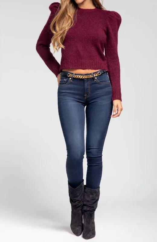 Ankle Skinny Hem Jean In Dark Wash performance