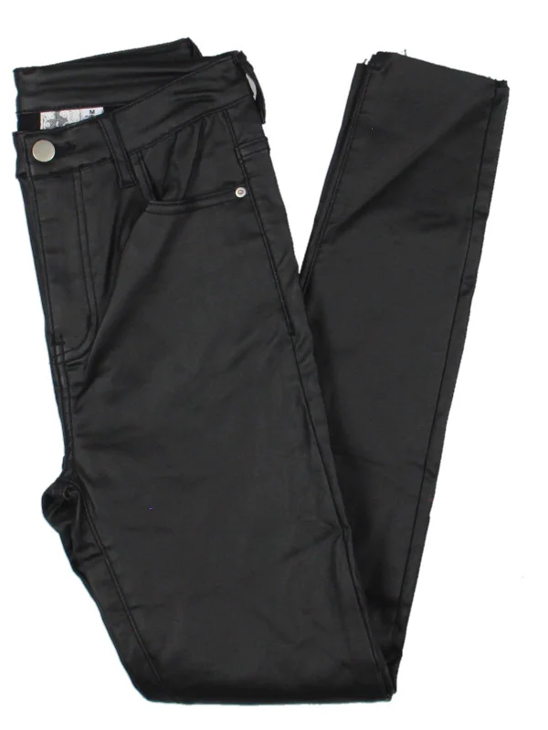 Atta Girl Womens Coated High Rise Skinny Jeans Earthy Women's 