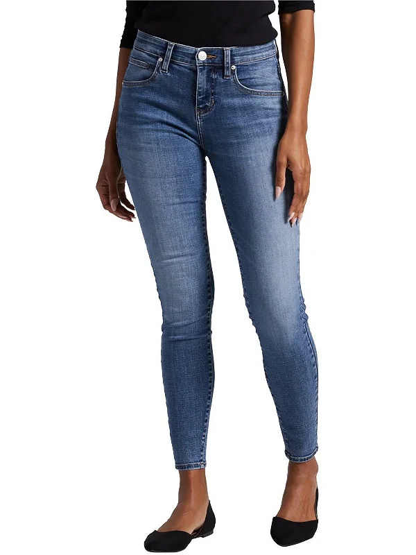 Cecilia Womens Mid-Rise Stretch Skinny Jeans Refined Women's Classic 