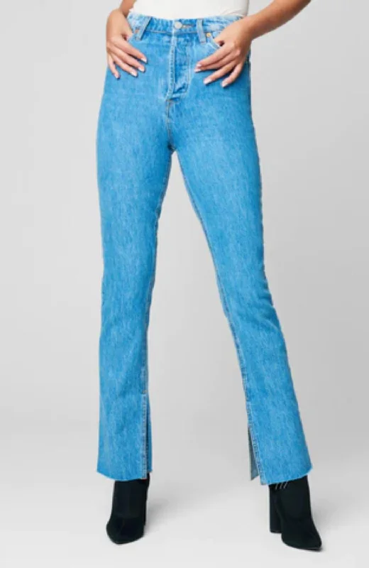 Cooper Straight Pant In Sky Blue Sophisticated Women's Tailored