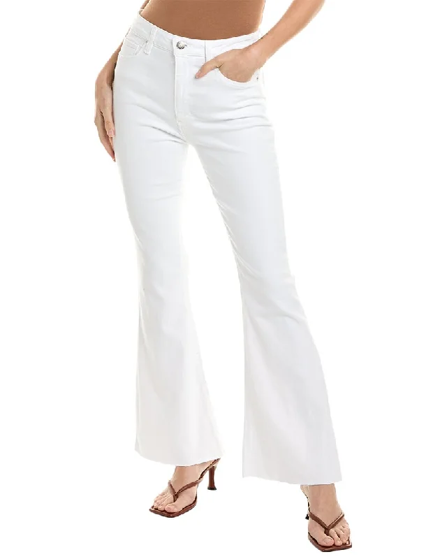 HUDSON Jeans Holly Spring White High-Rise Flare Bootcut Jean Elegant Women's 