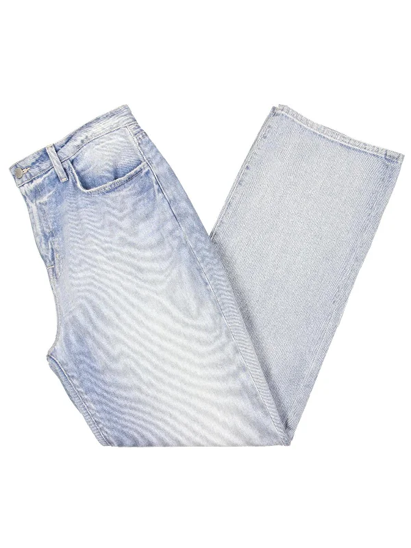 Jones Womens High Rise Faded Straight Leg Jeans Earthy Women's 
