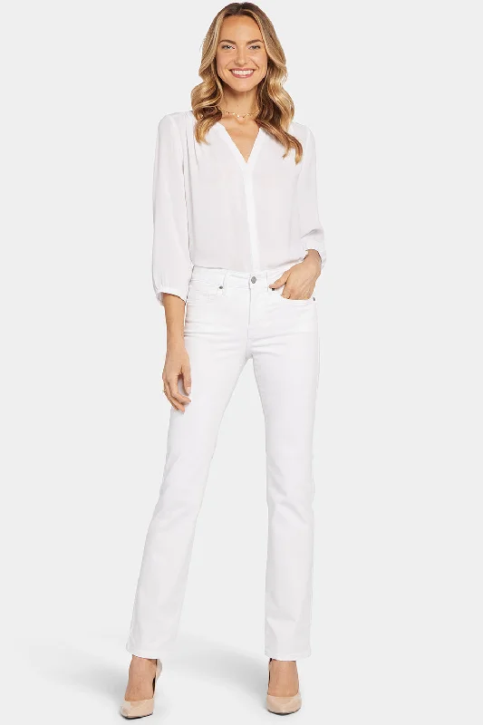 Marilyn Straight Jeans In Tall - Optic White purpose