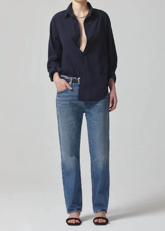 Neve Low Slung Relaxed Jean In Oasis European