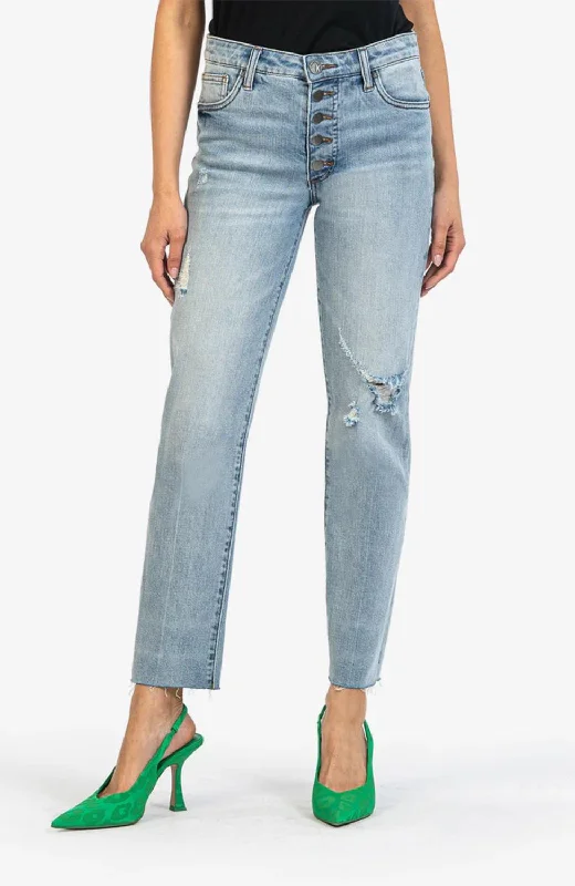Reese High Rise Fab Ab Straight In Fair Wash purpose