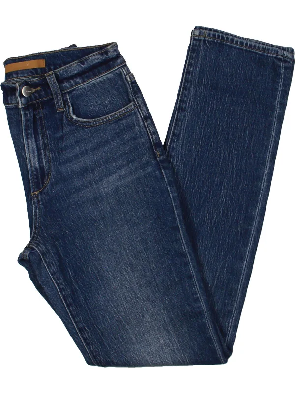 The Runway Luna Womens High-Rise Medium Wash Cigarette Jeans Rugged Women's Outdoor 