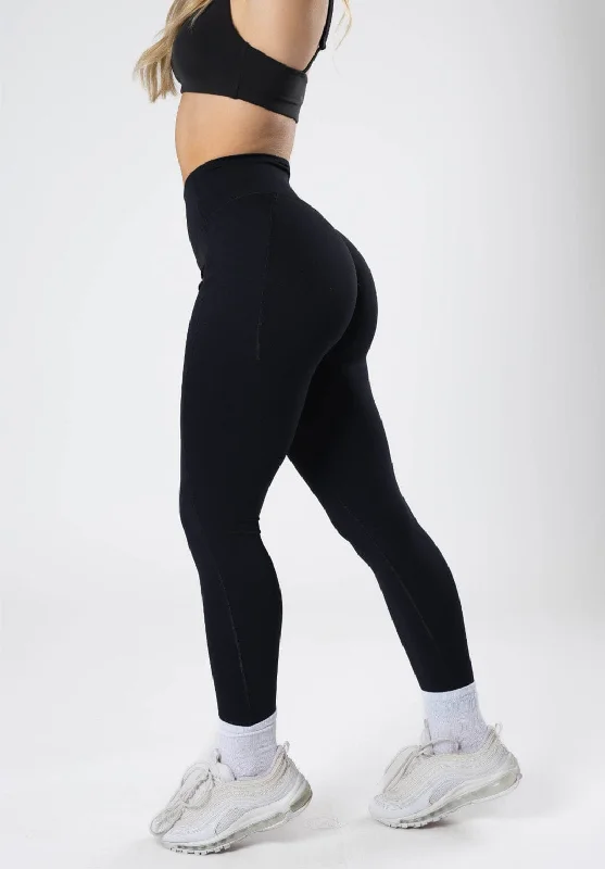 RecStretch Empower Sculptseam™ Plus Pocket Legging Black Tough Women's Military - inspired