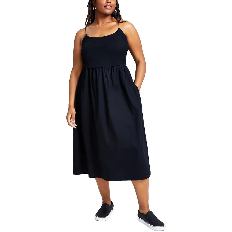 And Now This Womens Plus Sleeveless Long Maxi Dress