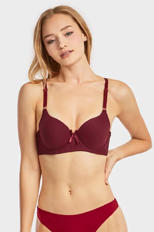 SOFRA LADIES FULL CUP COTTON BRA (BR4207P5A)