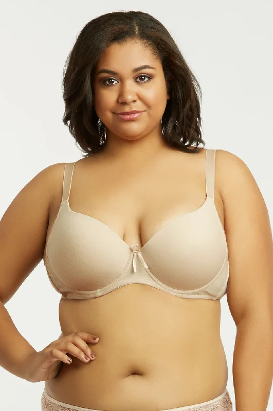 SOFRA LADIES COTTON PLAIN D CUP BRA (BR4208PD1)