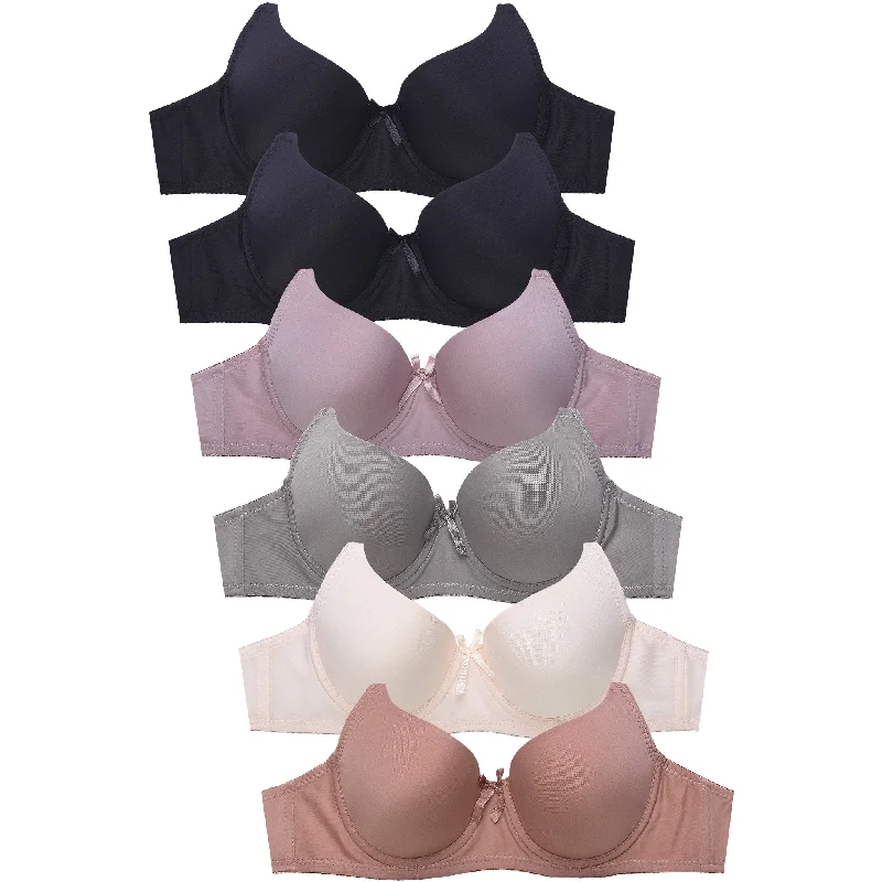 SOFRA LADIES FULL CUP PLAIN BRA (BR4250P5)