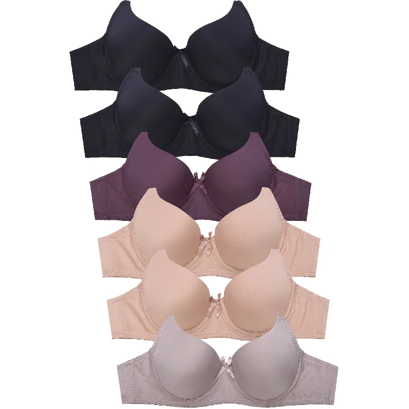 SOFRA LADIES FULL CUP PLAIN BRA (BR4250P7)