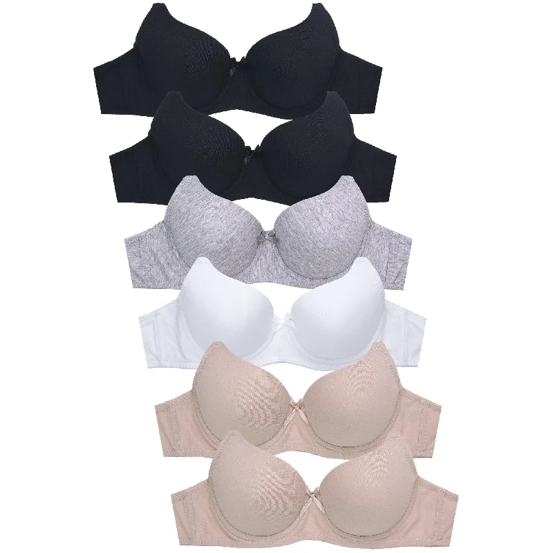 SOFRA LADIES PLAIN COTTON BRA (BR4560P)