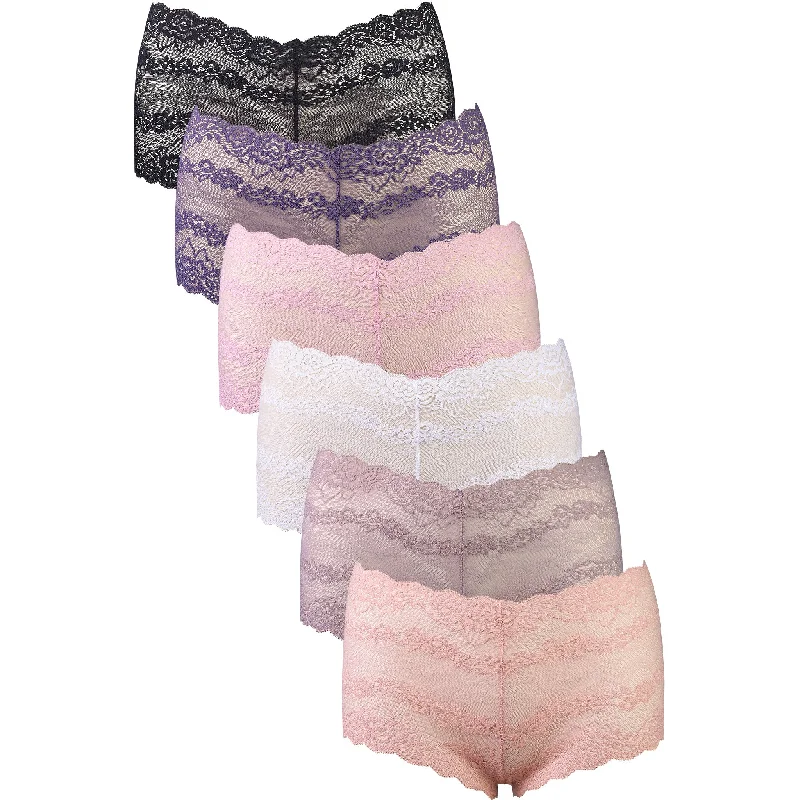 SOFRA LADIES LACE HIPSTER PANTY (LP9085LH)