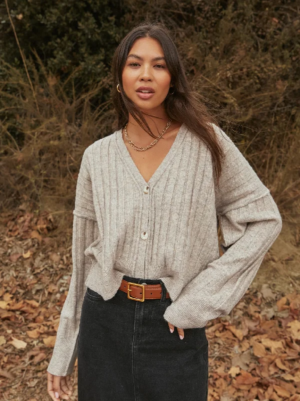 Bonfire Knit Sweater in Taupe