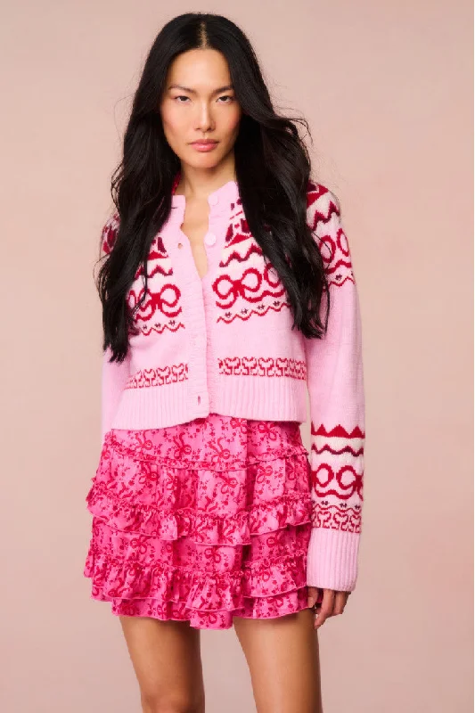 Shantae Wool Knit Cardigan - CHERRY JUBILEE Artistic Women's Hand - painted